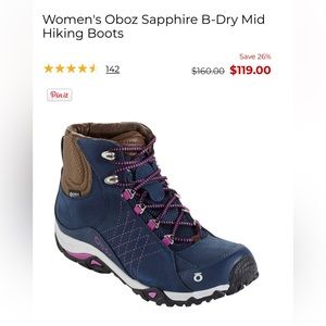 Women's Oboz Sapphire B-Dry Mid Hiking Boots